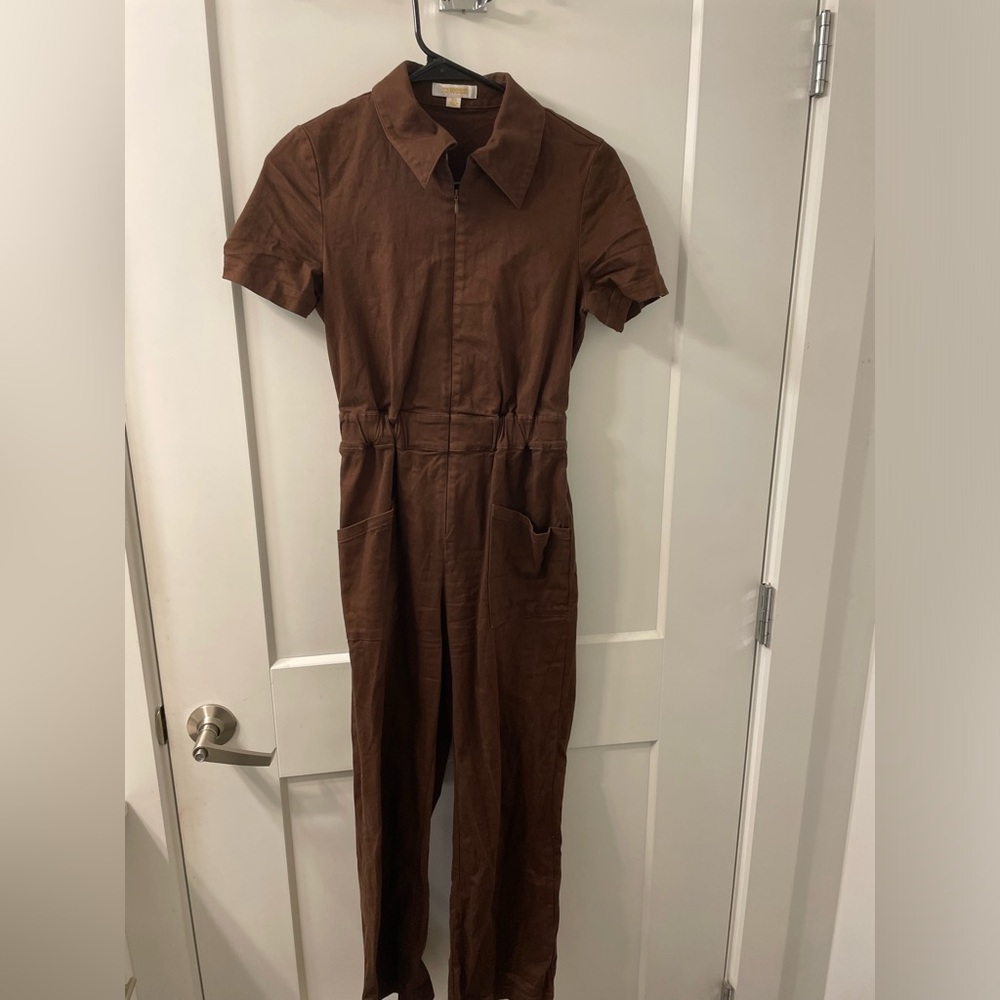 jo west brown jumpsuit